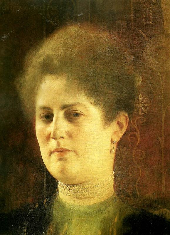 Gustav Klimt kvinnoportratt Sweden oil painting art
